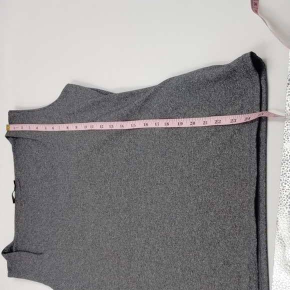 Zara W/B collection gray slub fleck size Large sleeveless super soft tank - Picture 8 of 9